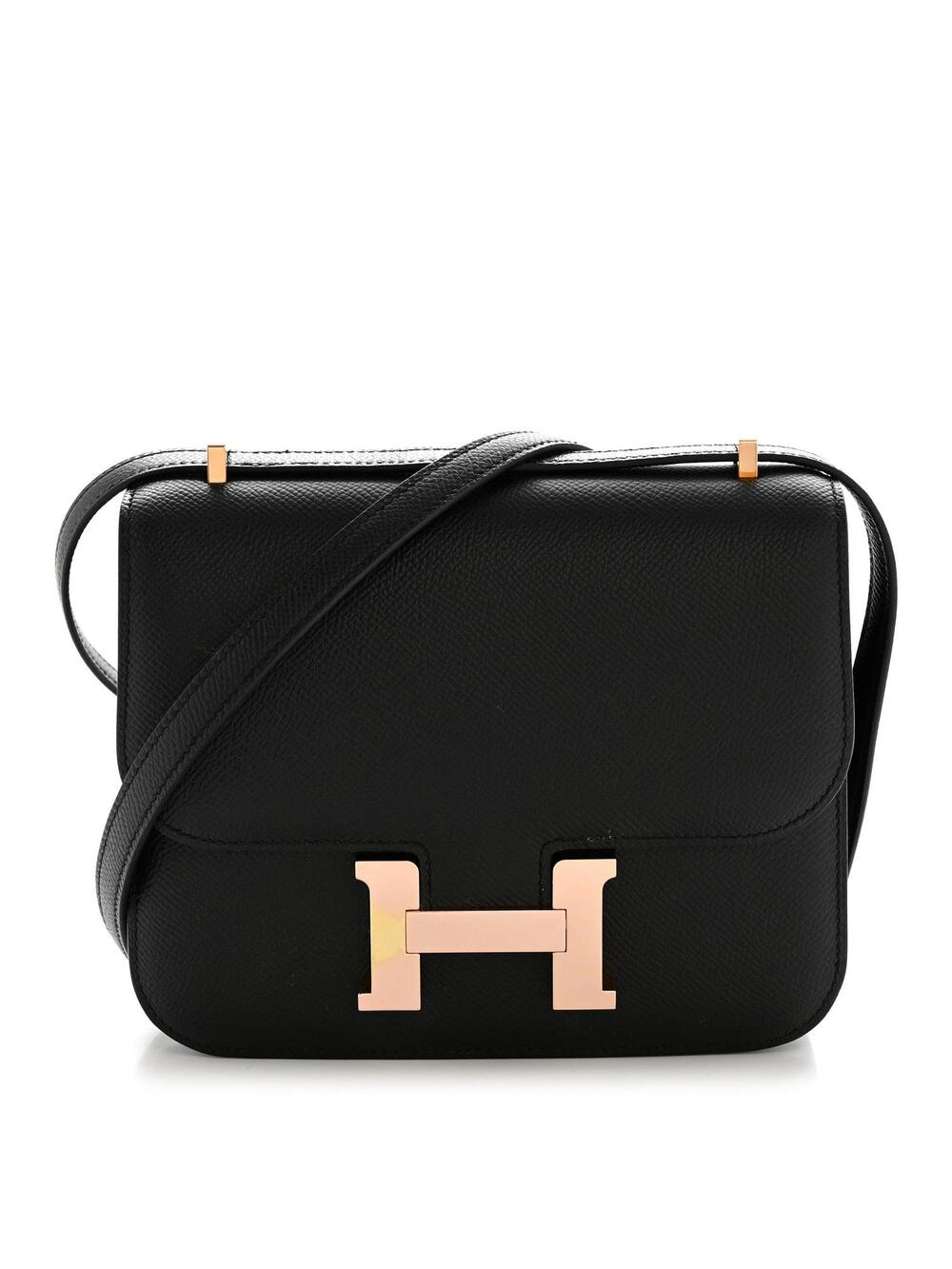 Hermes Epsom Constance 18 Black #281467H11B
